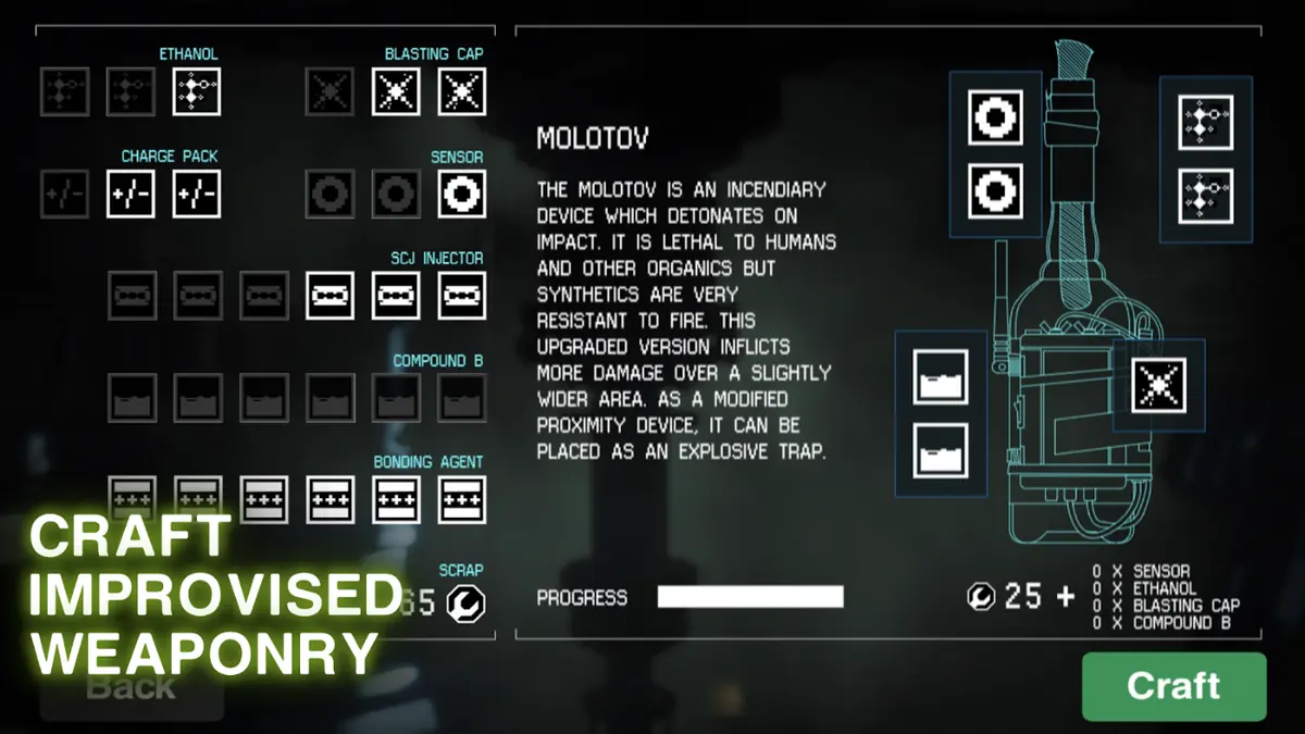 Corridor of a space station in Alien: Isolation